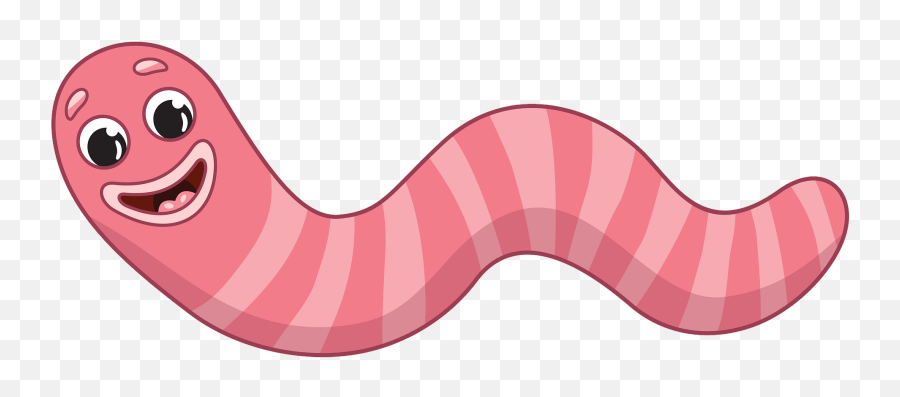 Worm Clipart - Pink Worm Clipart Emoji,Earthworm Emoji