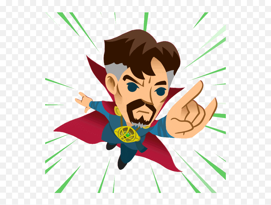 Top Marvel Edit Stickers For Android - Doctor Strange Cartoon Gif Emoji,Marvel Emoji