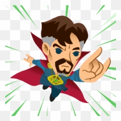 Top Marvel Edit Stickers For Android - Doctor Strange Cartoon Gif Emoji,Marvel Emoji