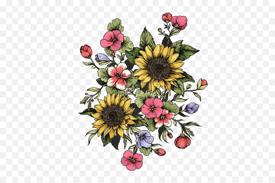 135 Images About Png On We Heart It See More About Emoji - Sunflower And Cherry Blossom Drawing,Psychedelic Emoji
