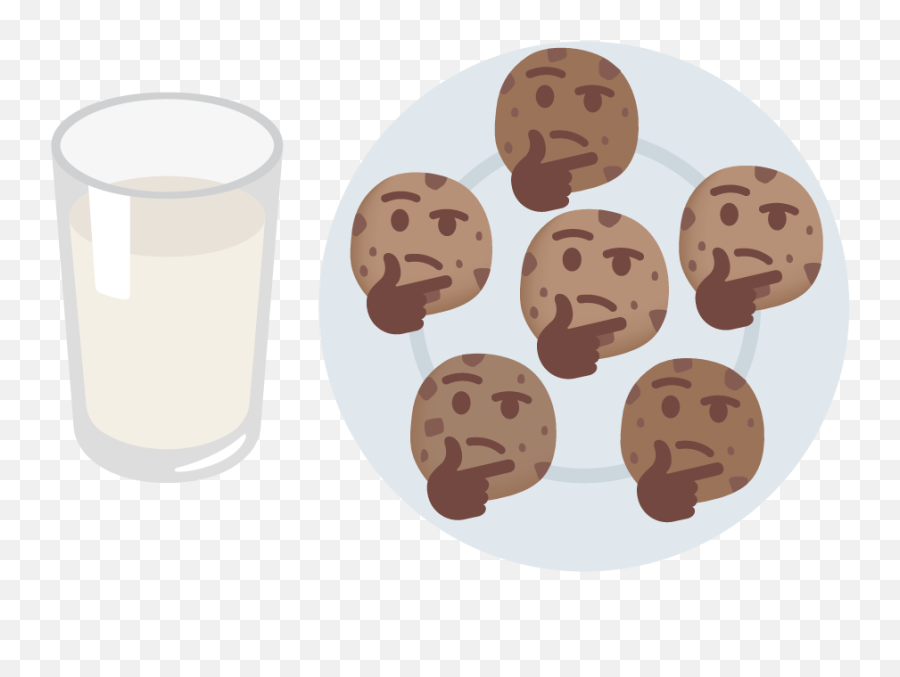 Think And Cookies Thinking - Chocolate Chip Cookie Emoji,Thinkin Emoji