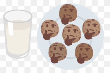 Think And Cookies Thinking - Chocolate Chip Cookie Emoji,Thinkin Emoji