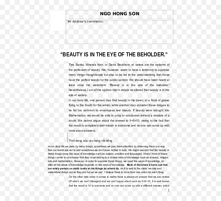 Doc Beauty Is In The Eyes Of The Beholders Harry Ngô - Document Emoji,Eyes And Tears Side Emotion