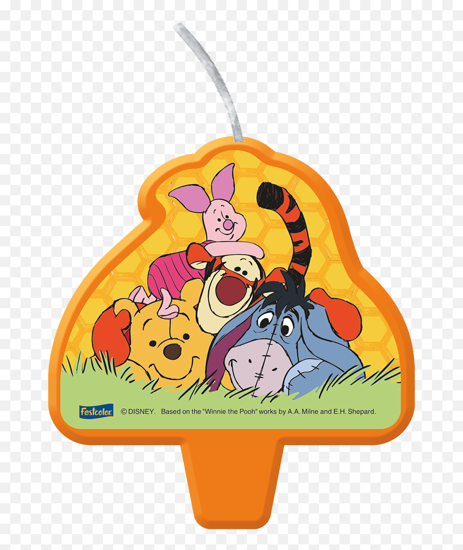 Vela Plana Pooh E Sua Turma 1 Unid - Jf Lembranças Winnie The Pooh Welcome Party Emoji,Winnie The Pooh Disney Emojis