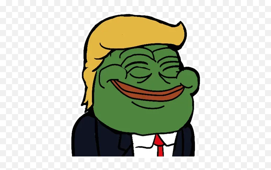 Pepe Trump Kyprijan Whatsapp Stickers - Stickers Cloud Transparent Pepe Emotes Discord Gif Emoji,Trump Fingers Emoticon
