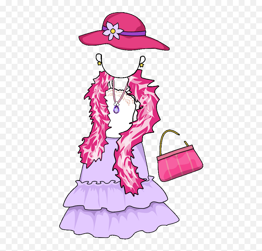 Girls Clipart Dress Girls Dress - Dress Up Party Clip Art Emoji,Emoji Birthday Dress