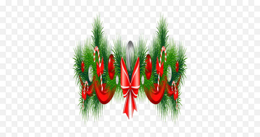 Free Christmas Garland Clipart - Christmas Decoration Png Transparent Background Christmas Clipart Png Emoji,Merry Christmas Emoticon Art