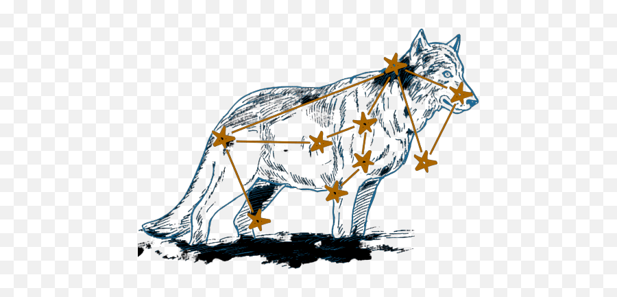 Lupus Constellation Facts Stories U0026 Myths About The Wolf - Lupus Constellation Drawing Emoji,Mythical Figure Representing Emotion