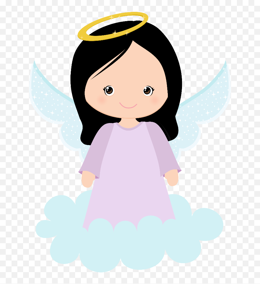 Bird And Angels Clipart Oh My First Communion - Angelita Para Bautizo De Niña Emoji,Girl Emoticon Angel