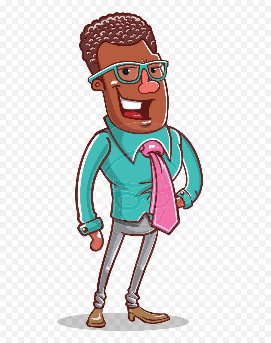 Cartoon African American Male Teacher Graphicmama Emoji,Confussed Emotions