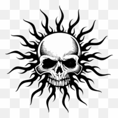 Tribal Skull Decal Clip Art At Pictures - 6301 Transparentpng Emoji,Skull Emoji Cc