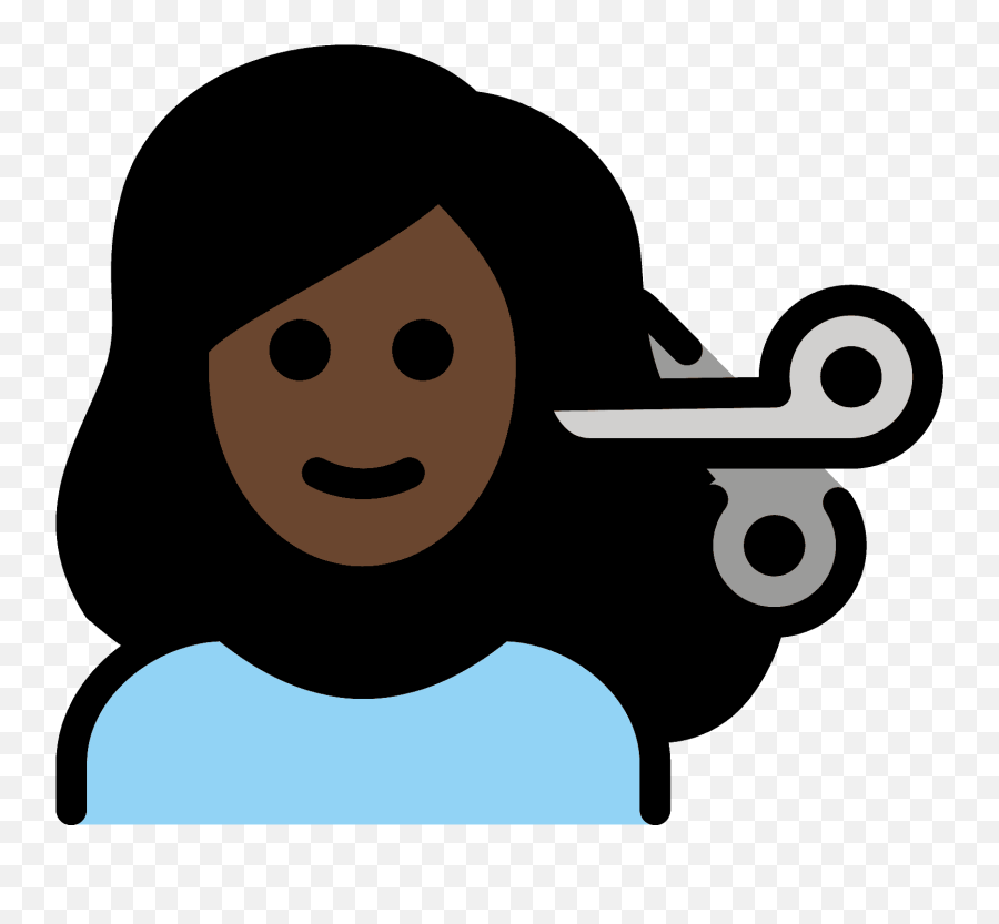 Woman Getting Haircut Emoji Clipart - Hair Design,Haircut Emoji Png