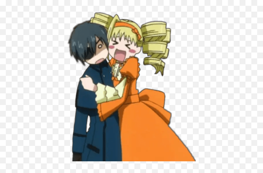 Kuroshitsuji - Hug Emoji,Anime Hug Emoji