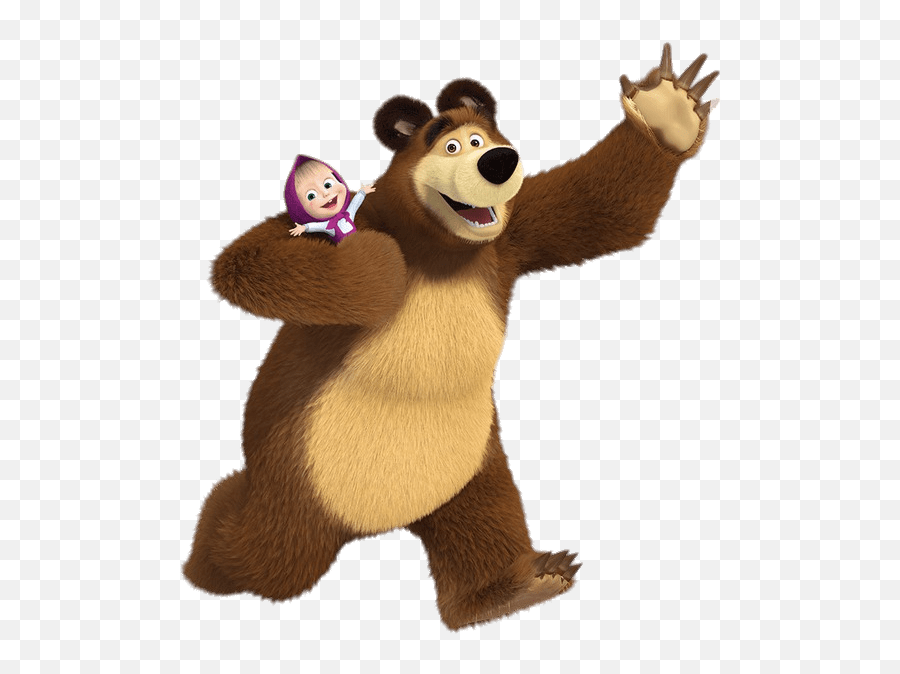 Bear Holding Masha Pnglib U2013 Free Png Library - Mash And Bear Png Emoji,Bear Claw Emoji