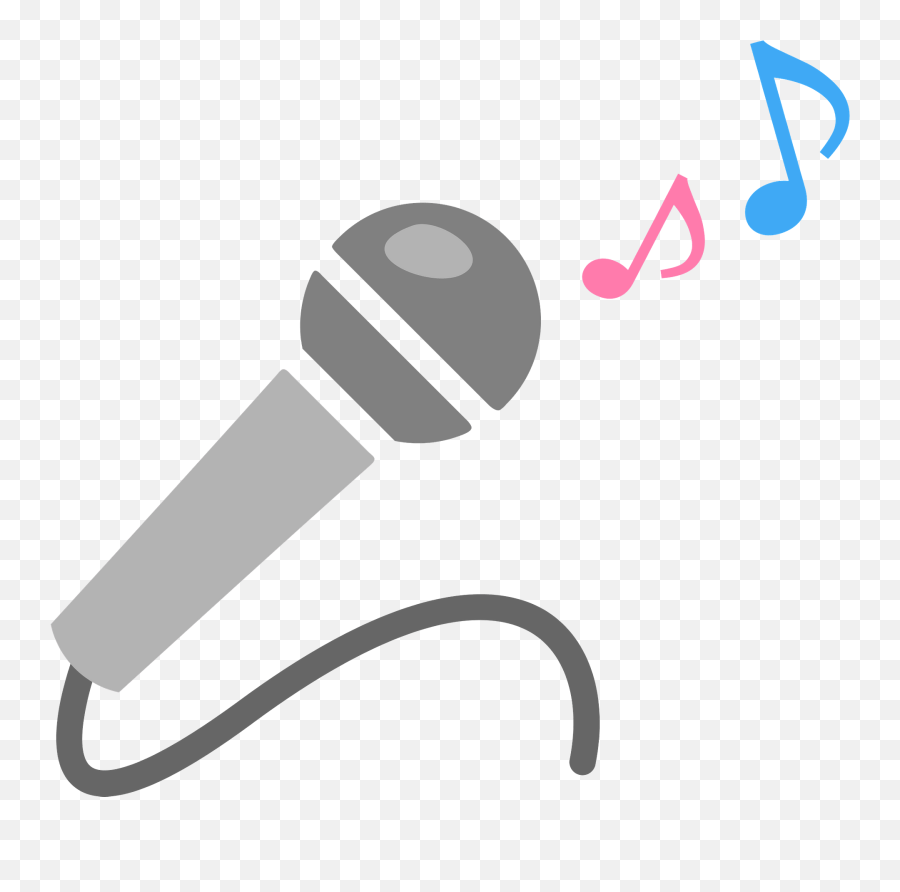 Microphone Clipart Free Download Transparent Png Creazilla Emoji,No Loud Music Emoji 2