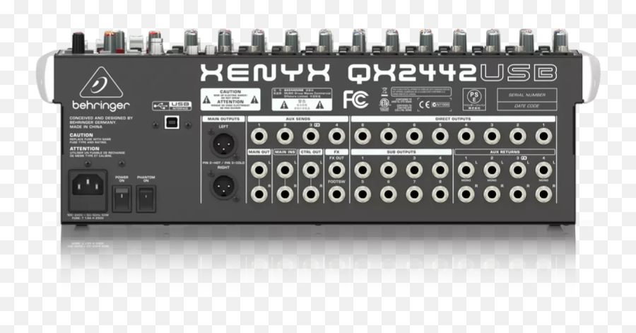 Behringer Xenyx - Qx2442usb 16channel 42bus Mixer With 60mm Faders 3band Eq Onboard Effects Xenyxqx2442usb Behringer Xenyx Qx2442usb Emoji,Emotion Mixer