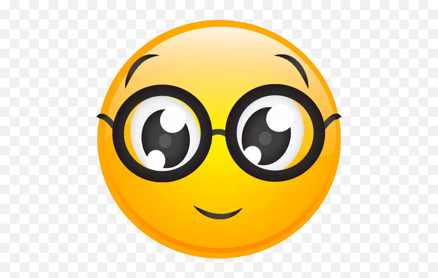 Cute Emoji 3 - Stickers For Whatsapp Happy Smiley With Glasses,Emoji Para Iphone 3
