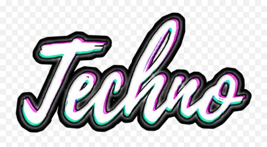 Techno Sticker - Language Emoji,Techno Emoji