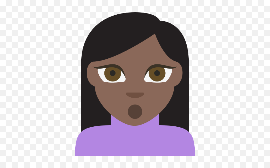 Person With Pouting Face Tone5 Emoji - Download For Free Emoji,Pouting Puffy Cheeks Emoticon