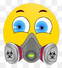 Respiratory Mask Color Gas - Gas Mask Emoji,Transparent Gas Emojis Png