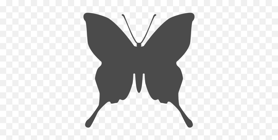 Identify Butterflies - Silhouette Butterfly Vector Png Emoji,L Black Swallowtail Butterfly!! Smile Emoticon