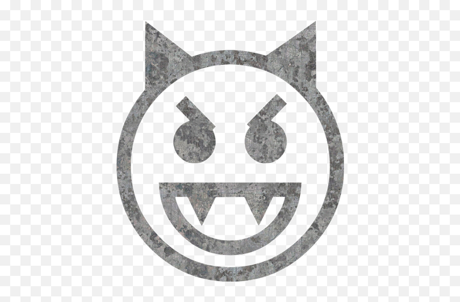 Eroded Metal Emoticon 25 Icon - Naklejki Na Samochod Emotki Emoji,Emoticon For Metal