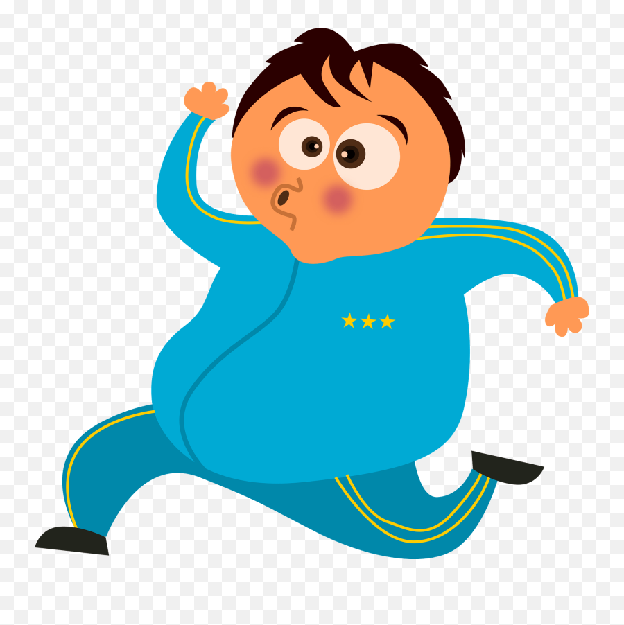 Man In Blue Jogging Clipart Free Download Transparent Png - Jogging Clipart Emoji,Fat Guy Emoji