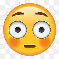 Emoji Assustado Tam 5x5 - Flushed Face Emoji,Emoji De Bandeiras Para Copiar