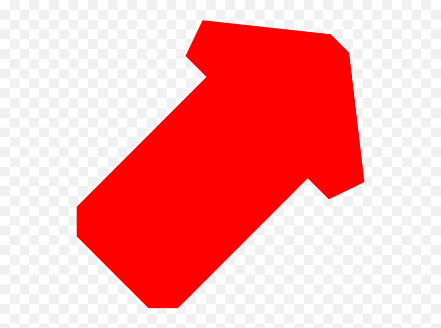Red Arrow Up Right Clipart - Red Arrow Up Right Emoji,Red Arrow Emoji