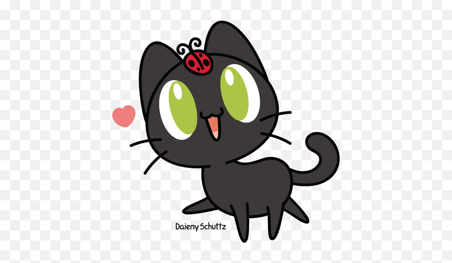 Ladybug And Cat Noir Animals - Black Cat And A Ladybug Emoji,Zzz Ant Ladybug Ant Emoji