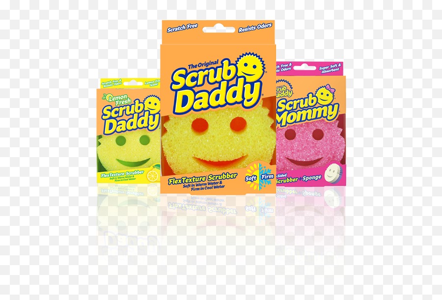 Download Hd The Smiling Scrubbers - Scrub Daddy Png Emoji,Sponge Emoticon
