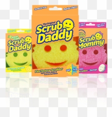 Download Hd The Smiling Scrubbers - Scrub Daddy Png Emoji,Sponge Emoticon