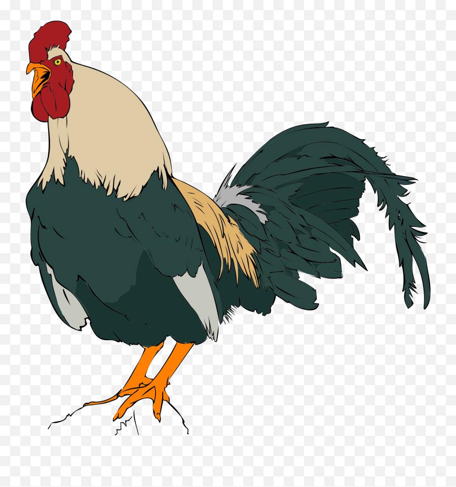 File Rooster Clipart Svg Wikimediamons - Rooster Clipart Emoji,Rooster Emoji