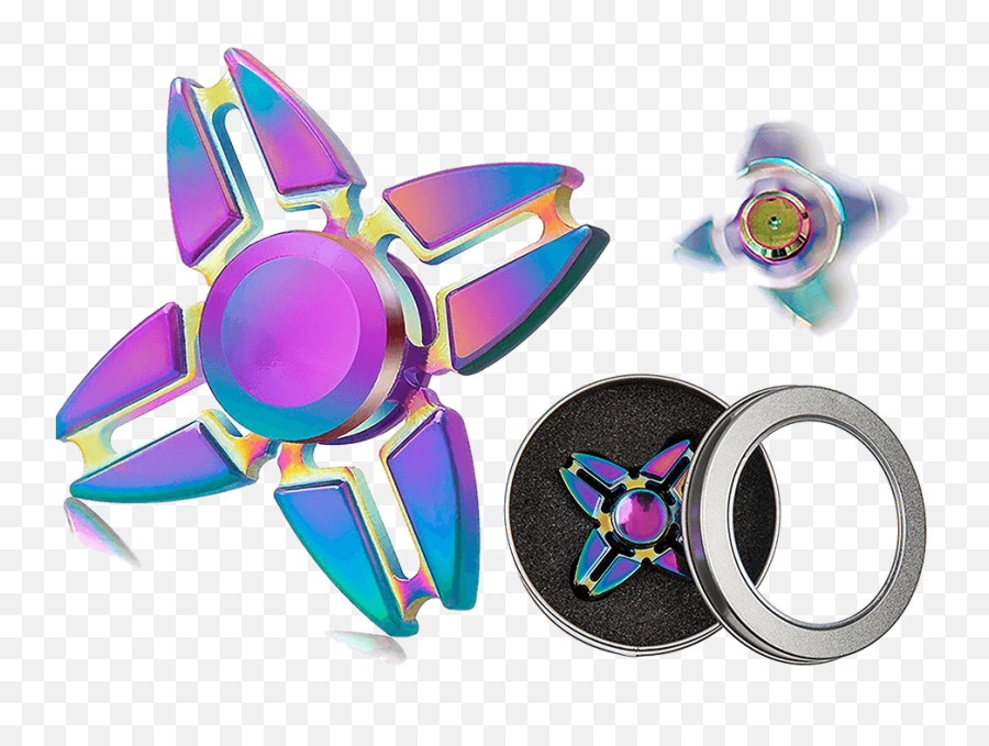 4 Way Rainbow Metal Fidget Spinner In Emoji,Fidget Spinners With Crab Emoji
