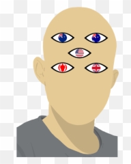 Emoticon Head Art Png Clipart - Faceless Clip Art Emoji,Big Head Emoticon