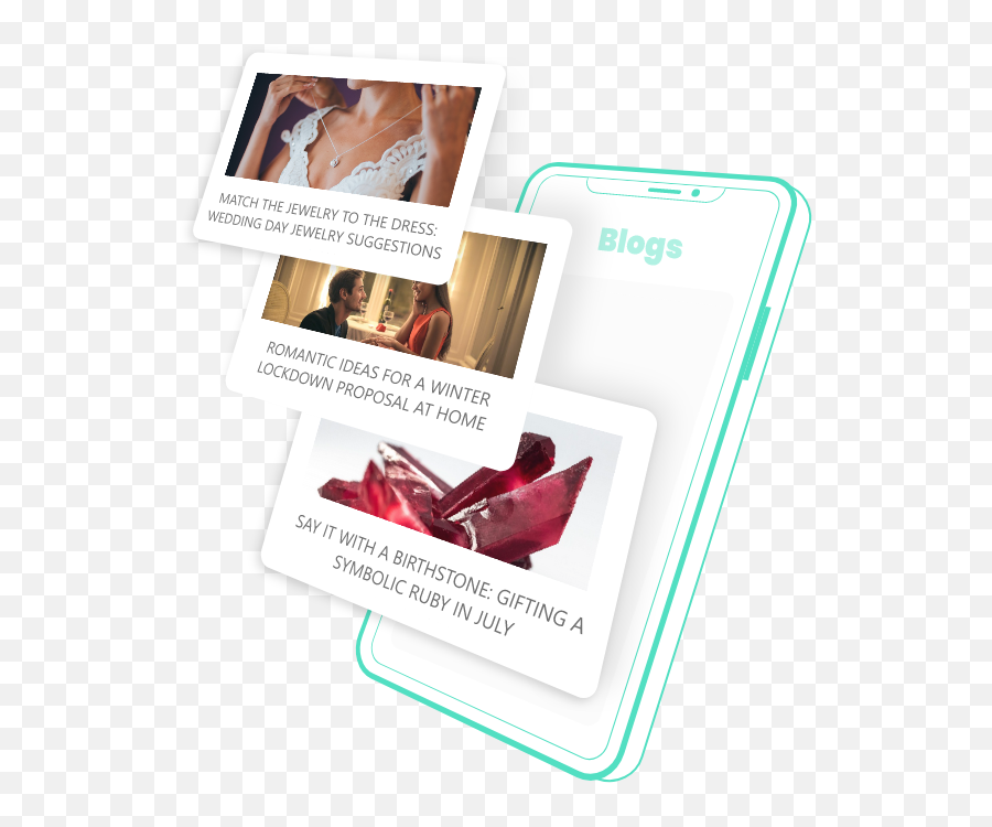 Jewelry Ecommerce Website Design - Smartphone Emoji,