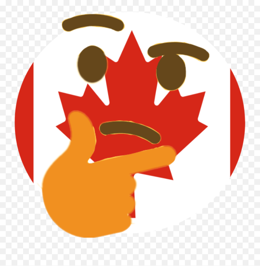 Download Hd Thinkru Discord Emoji Transparent Png Image - Thinking Emoji Canada,Think Emoji Transparent