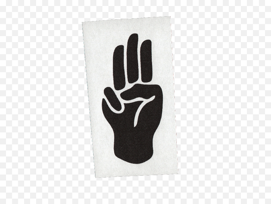 Art Help Partners With Raise Three Fingers To Support The - Raise 3 Fingers Myanmar Emoji,Sign Language Emotions Poster To Print