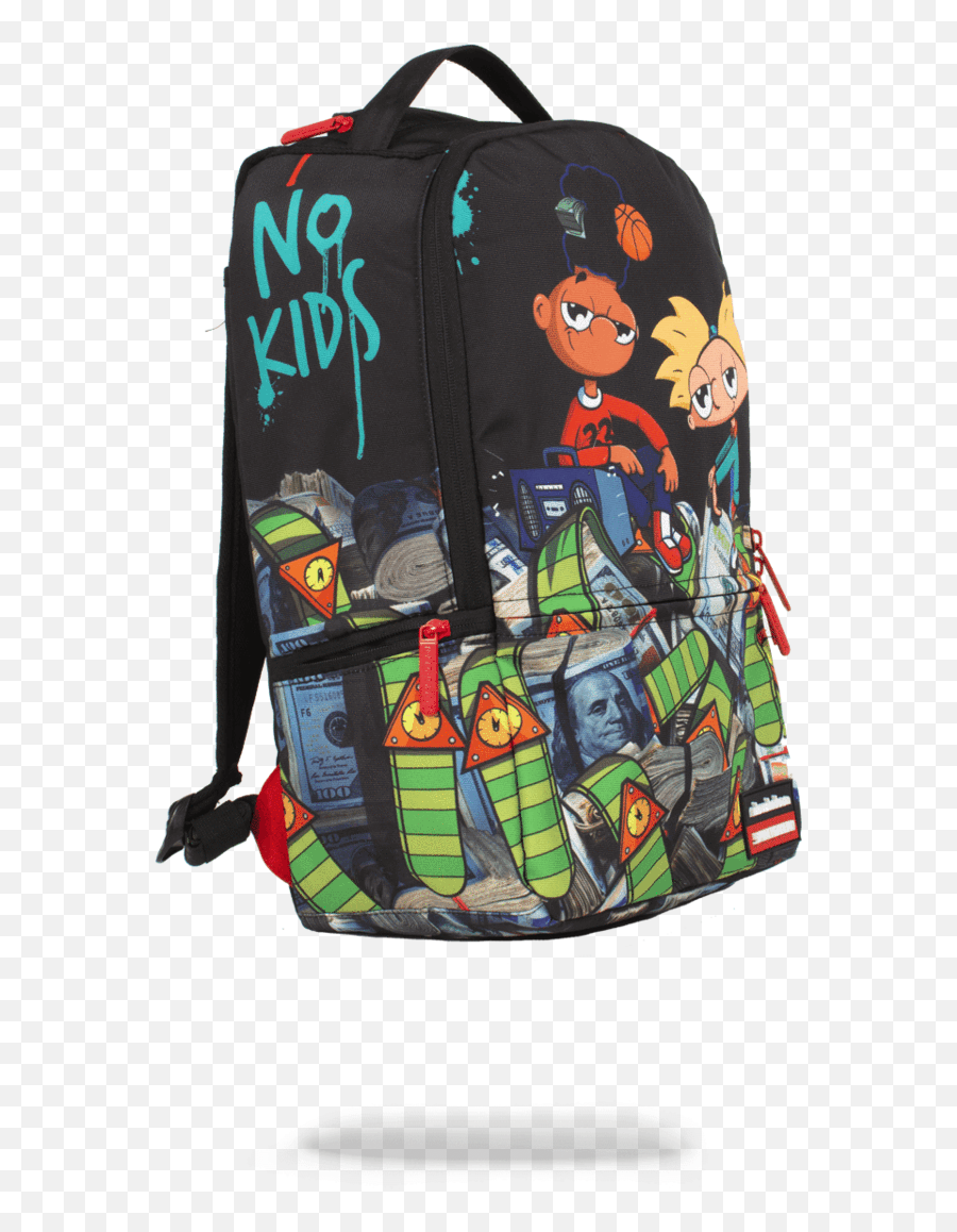 Sprayground - Hey Arnold Money Stacks Backpack Sprayground Emoji,Mcm Emojis