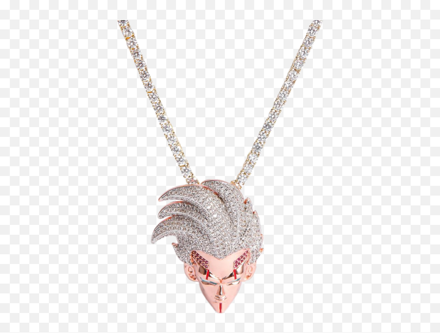 Iced Out Baby Vegeta Chain Png Official Psds - Solid Emoji,100 Emoji Chain