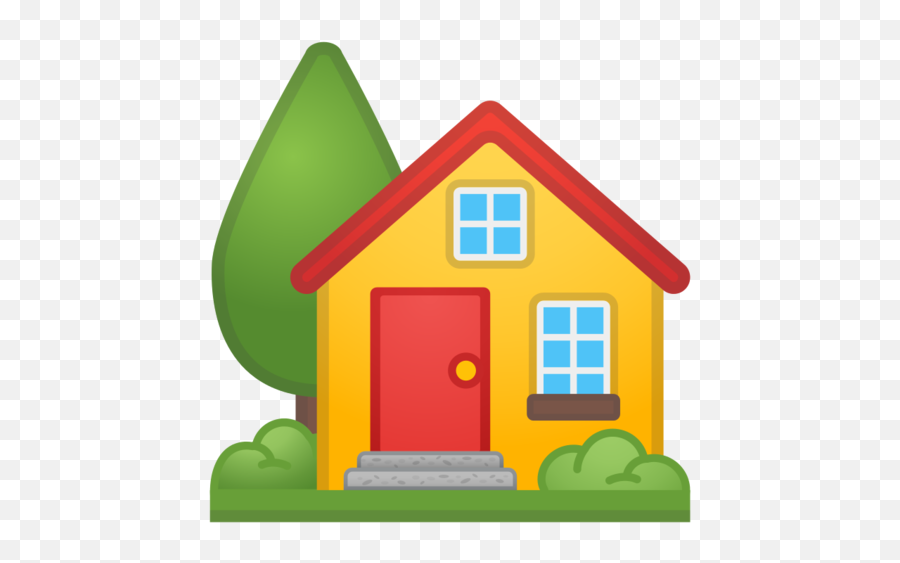 House With Garden Emoji - House Cartoon Png,Little Emoji
