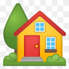 House With Garden Emoji - House Cartoon Png,Little Emoji