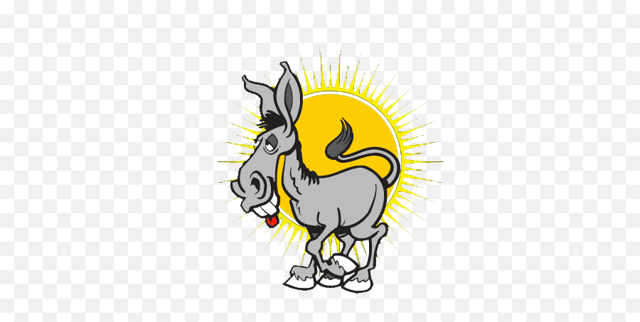 Sunburned Ass Ranch - Cartoon Donkey Drawing 488x488 Png Emoji,Donkey Emoticons Free
