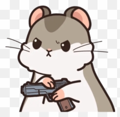 Seba The Hamster Emoji,Holding Gun Emojis