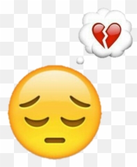 Sad Triste Heard Sticker By Bruna Cavalheiro Emoji,Emoticon Triste Png