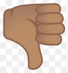 Thumbs Down Medium Skin Tone Icon - Black Thumbs Down Emoji,Fist Up Emoji