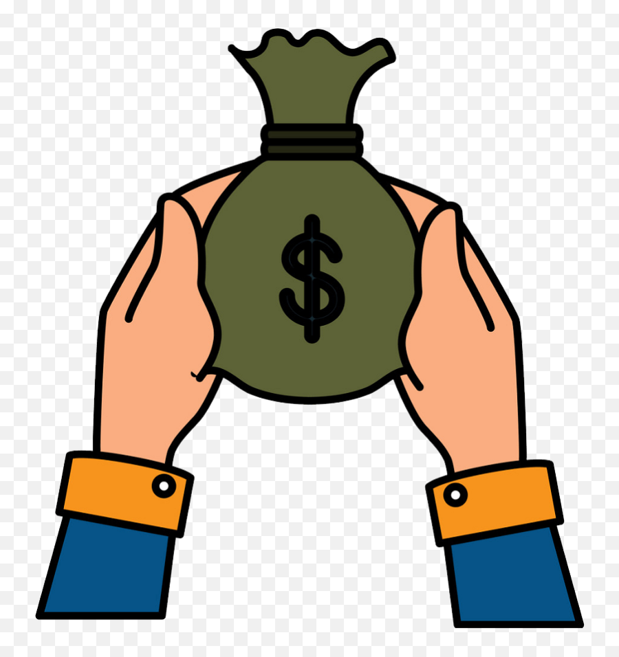 Hands Holding Money Bag Clipart Transparent - Clipart World Emoji,Money Purse Hand Emoji