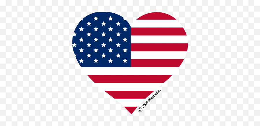 Clipart Panda - American Flag Heart Clipart Emoji,Memorial Day Emoji