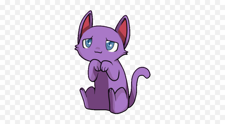 Top Adorable Cats Stickers For Android U0026 Ios Gfycat - Cartoon Purple Cat Gif Emoji,Pleading Emoji
