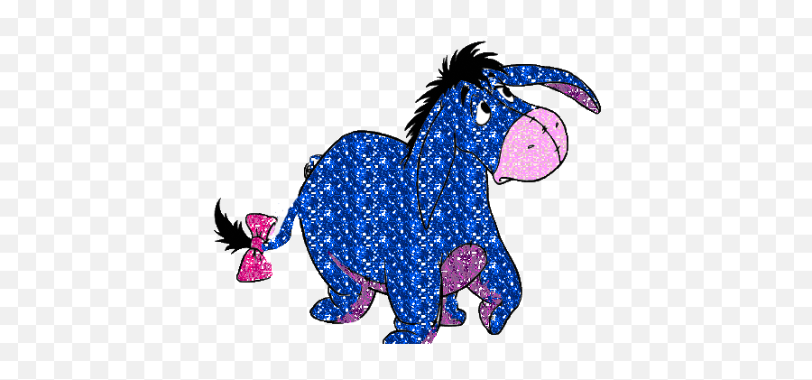 Eeyore Glitter Gifs - Winnie The Pooh Emoji,Eeyore Emoticons